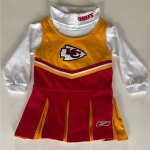 Toddler KC Chiefs Cheerleader Outfit